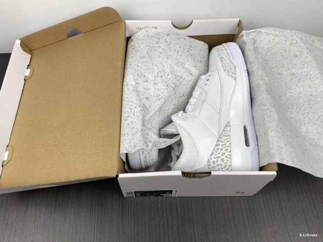 Rep MAX PS Retro 'Triple White' Jordan 3 429487-111 Air 0701